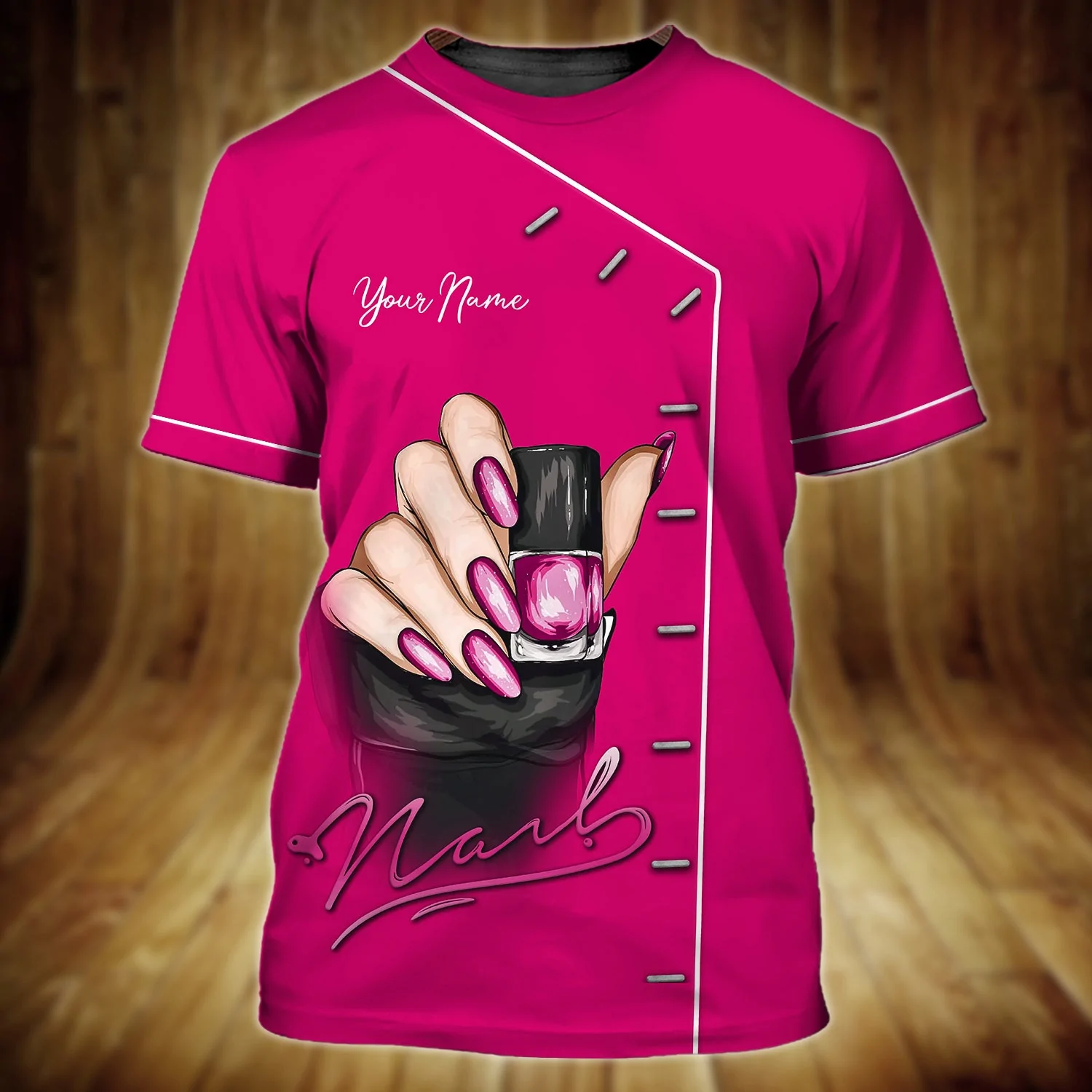 Nail Custom 3D Tshirt New, Nail Hustler, Nail Technician, Nail Tech Gifts