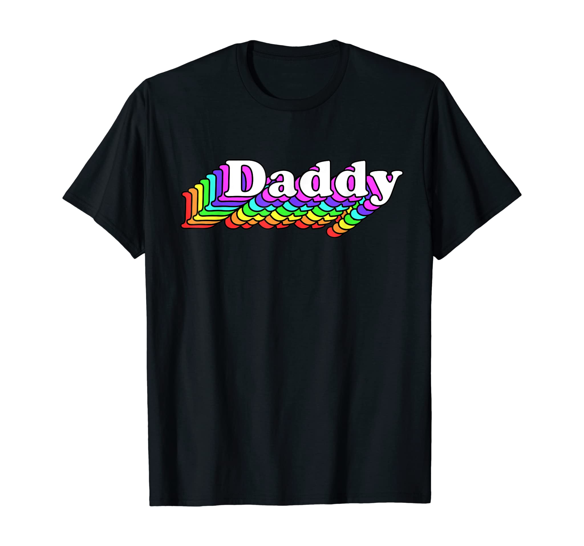 Daddy, Gay Daddy Bear, Retro Lgbt Rainbow, Lgbtq Pride T-Shirt