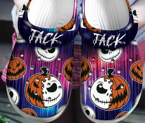 Pumpkin Jack Halloween Personalised Personalized Name Clog Shoes ...