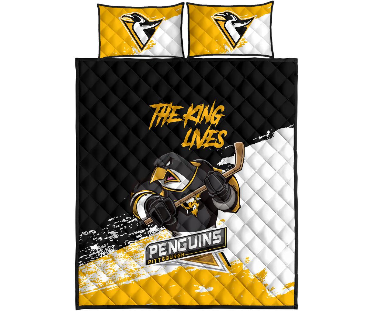 1stCanada Quilt Bed Set – Pittsburgh Penguins Hockey Special A31