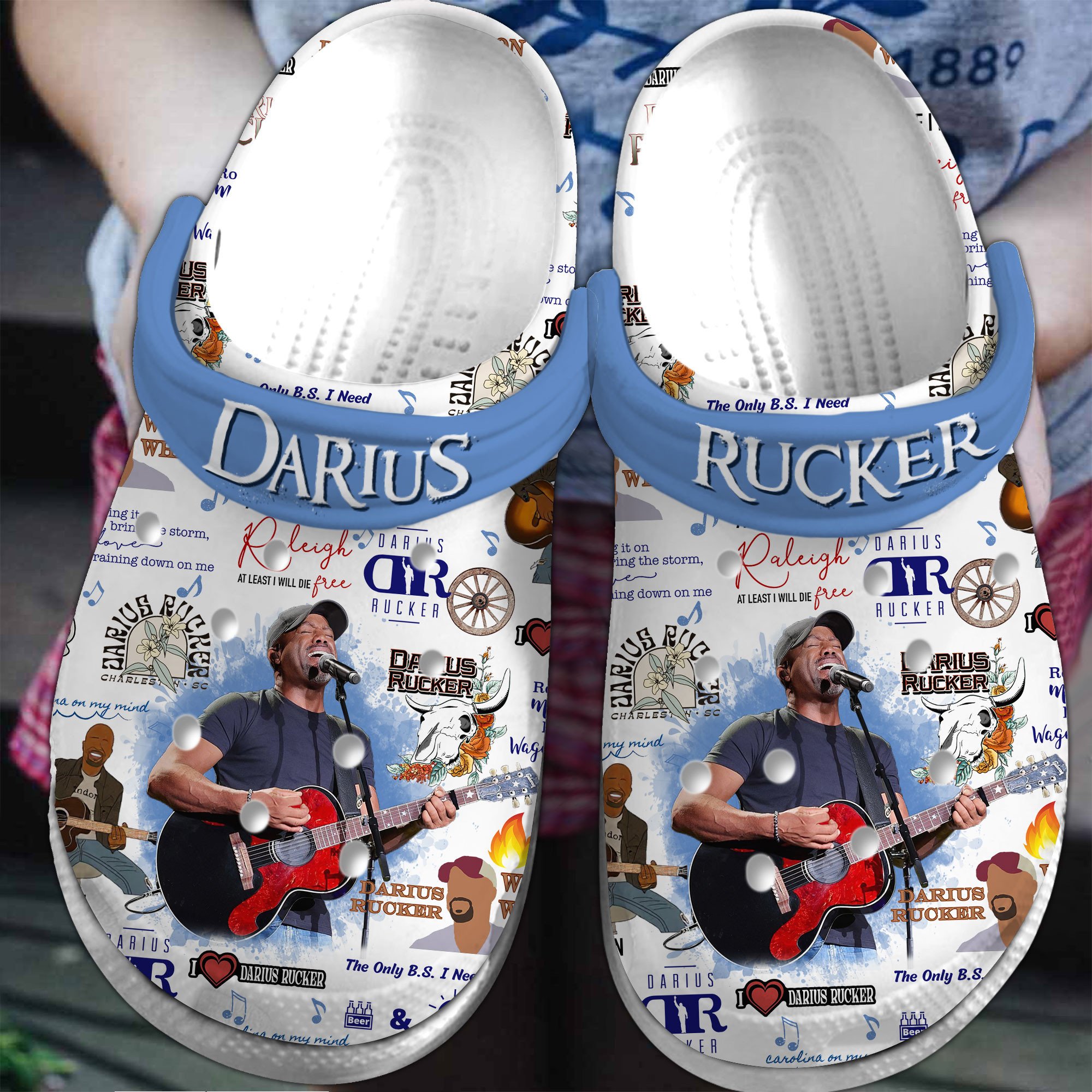 Darius Rucker Music Crocs Crocband Clogs Shoes Comfortable For Men Women and Kids