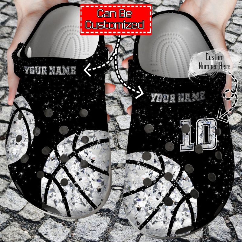 Basketball Personalized Diamond clog Shoes Basketball