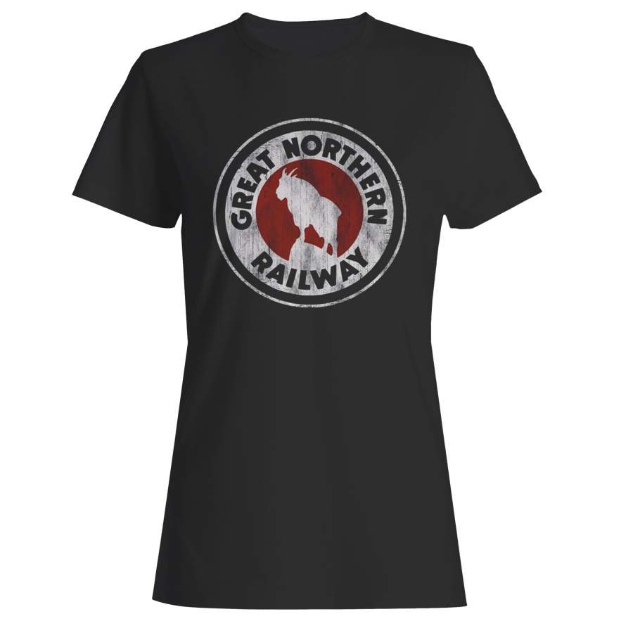 Great Northern Railway Locomotive Vintage Railroad Woman’s T-Shirt