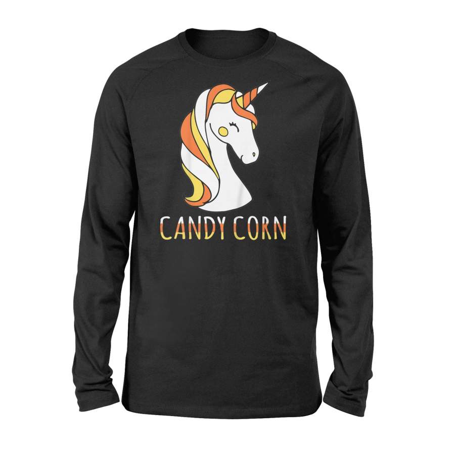 Candy Corn Unicorn Halloween – Premium Long Sleeve