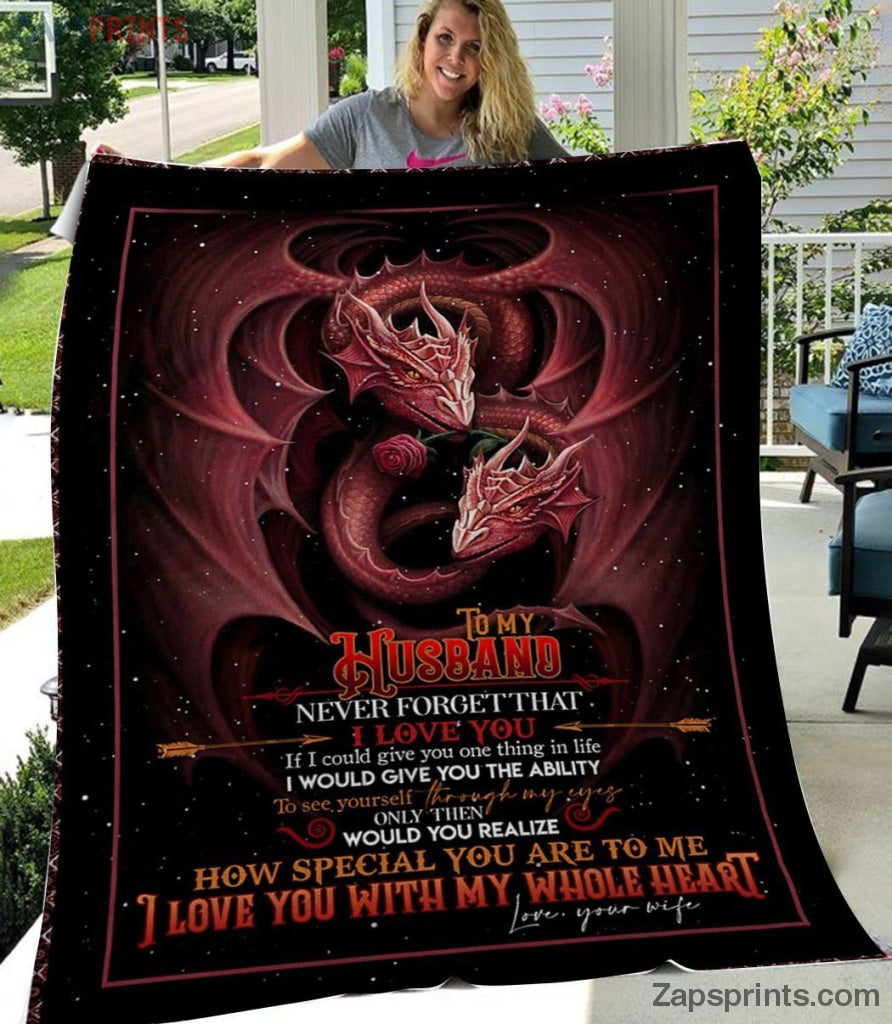 Gift For Husband – To My Husband – Dragon – Gave You The Ability – Blanket