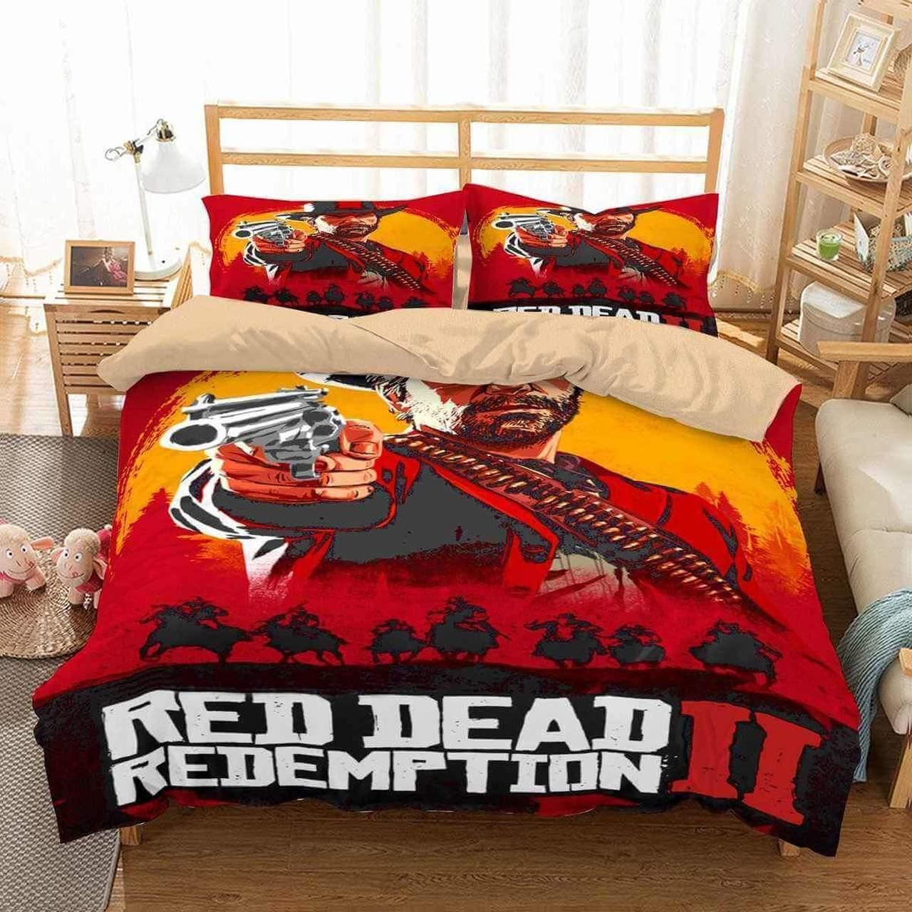 3D Customize Red Dead Redemption 2 Bedding Set Duvet CoverSet Bedroom Set Bedlinen 2