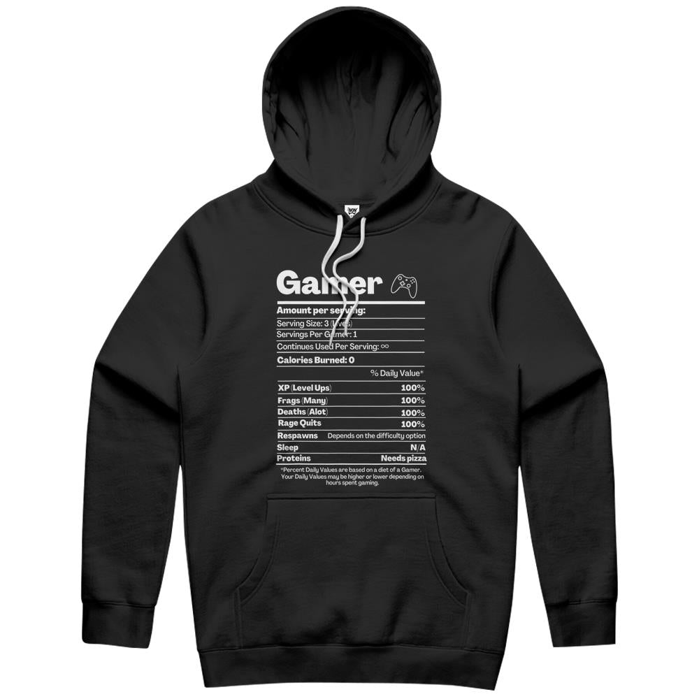 Nutritional Facts Shirt, Gamer Nutrition Facts Shirt, Funny Nutrition Facts Gamer Nutritional Facts Hoodie