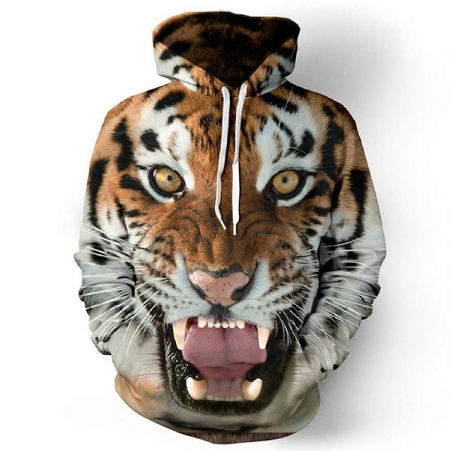 2017 Men hoodies hip hop sweatshirt funny 3D Tiger Lion fashion brand plus size S – 5XL hoodie men tracksuit unisex pullovers