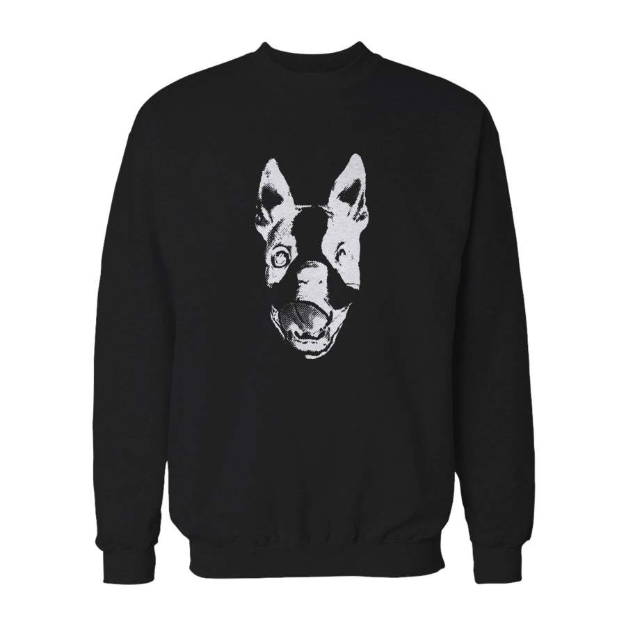 Boston Terrier Puppy Graphic Dog Clevotine Sweatshirt