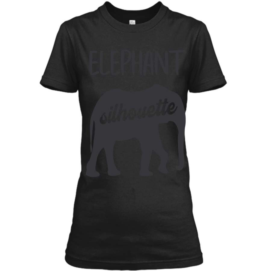 Men_s T Shirt Elephant Family Pattern is Behind Ladies Custom