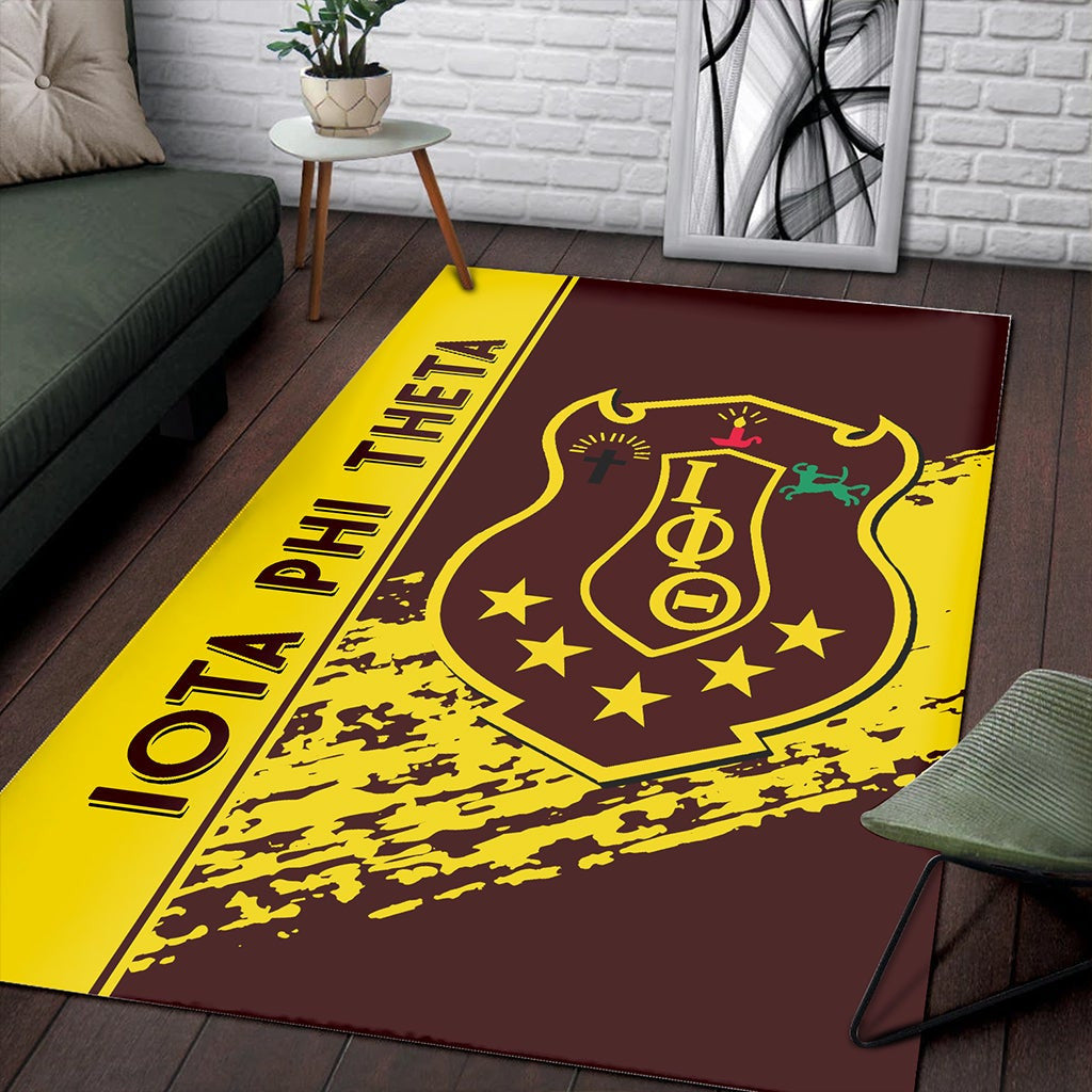 Fraternity Area Rug – Iota Phi Theta Area Rug Quarter Style