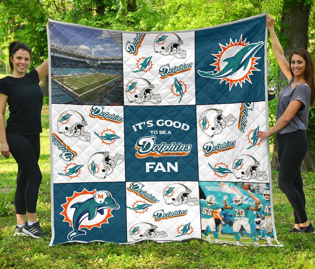 It’s Good To Be A Miami Dolphins Fan Quilt Shop