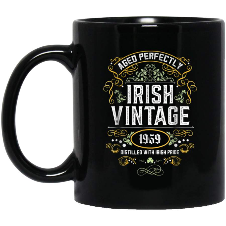 Irish Birthday Vintage Shamrock Irish Pride 1959 Mug