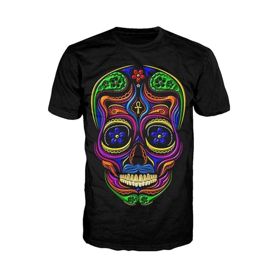 Sugar Skull Mexican Skull Men’S Fashion T-Shirt