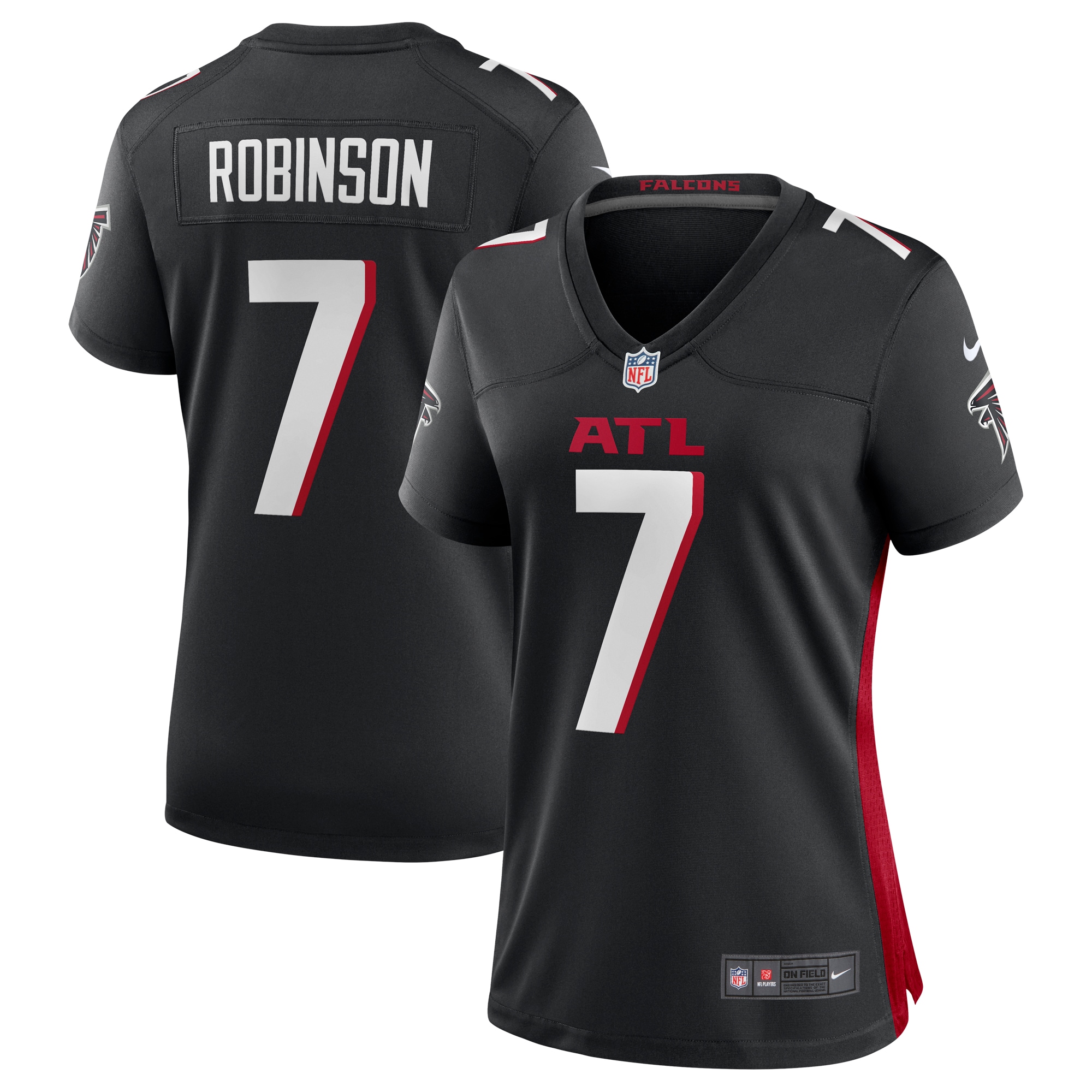 Women’s Atlanta Falcons Bijan Robinson Black Player Jersey