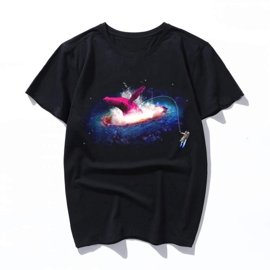 the hunt for the pink whale Korean Kpop Tops Female T-shirt Ulzzang Streetwear 80s Funny Shirt 90s Vintage Printed Tshirt Women men