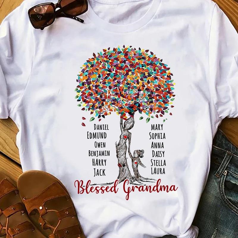 Blessed Grandma Tree, Mom Shirt, Grandma Shirt, Happy Mother’S Day