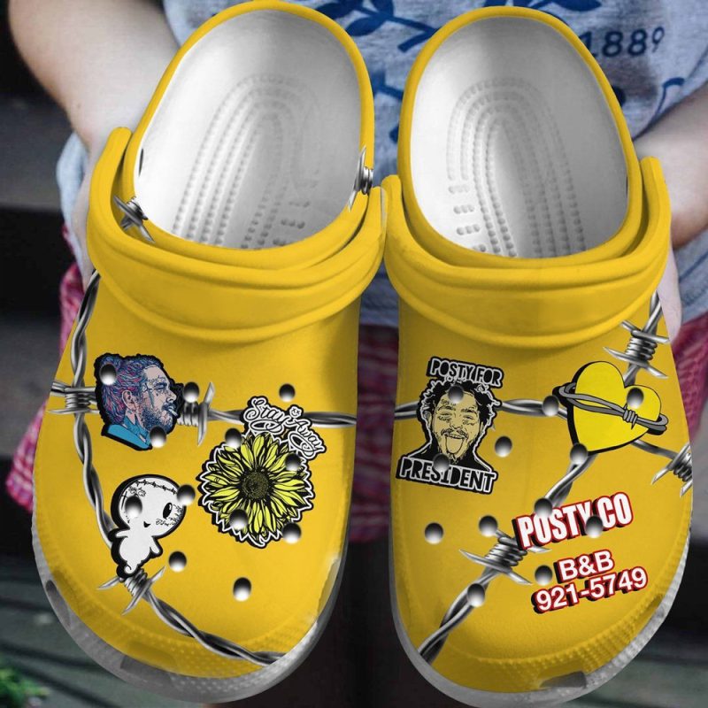 Trending Posty Co Saty Away Gift For Fan Classic Water Rubber clog Shoes Comfy Footwear