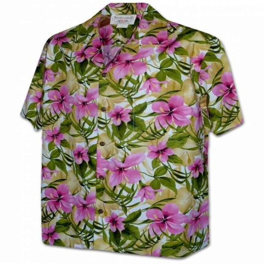 Hibiscus Rainforest Pink Hawaii Shirt Ha36221