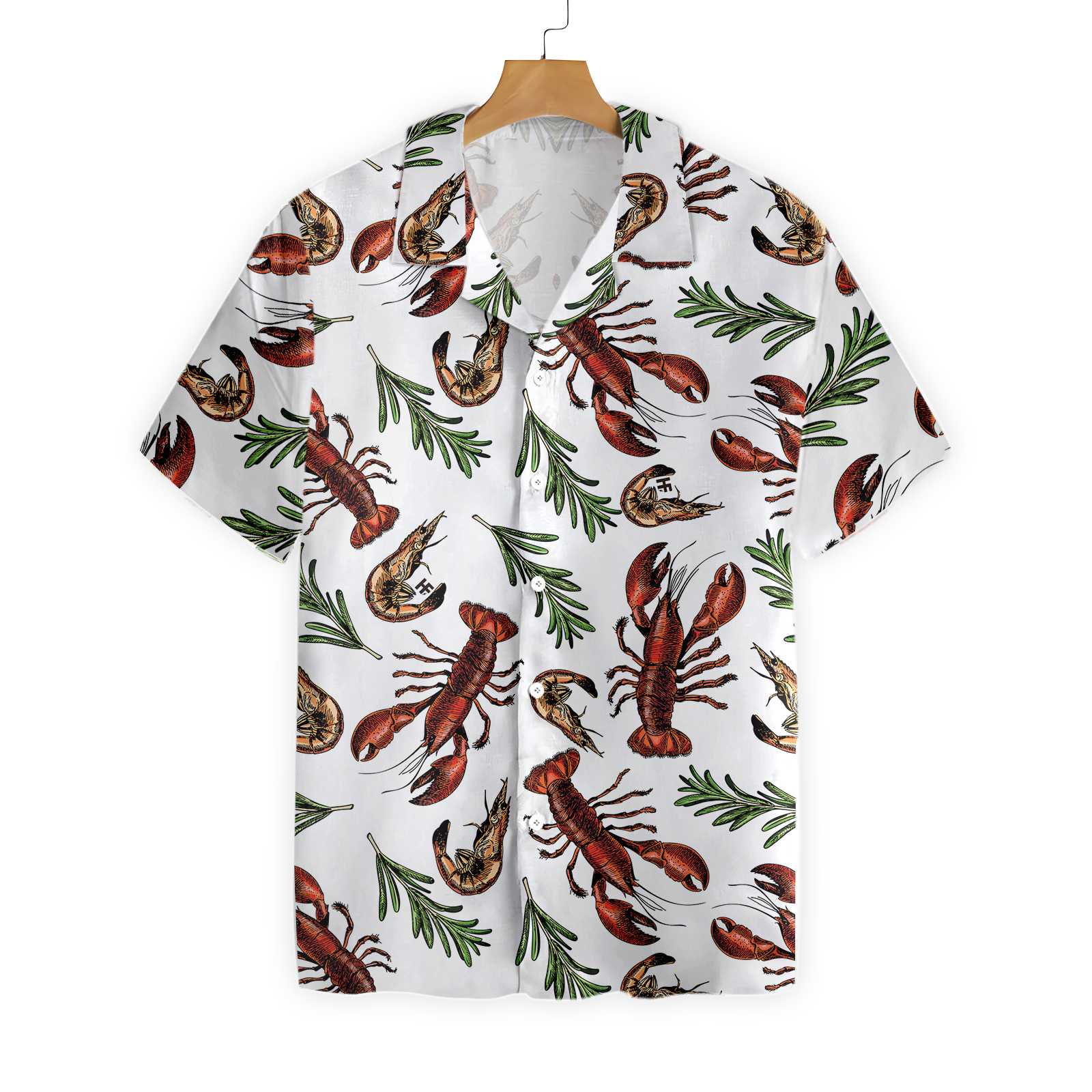 Lobster Seamless Pattern Hawaii Shirt Ha82158