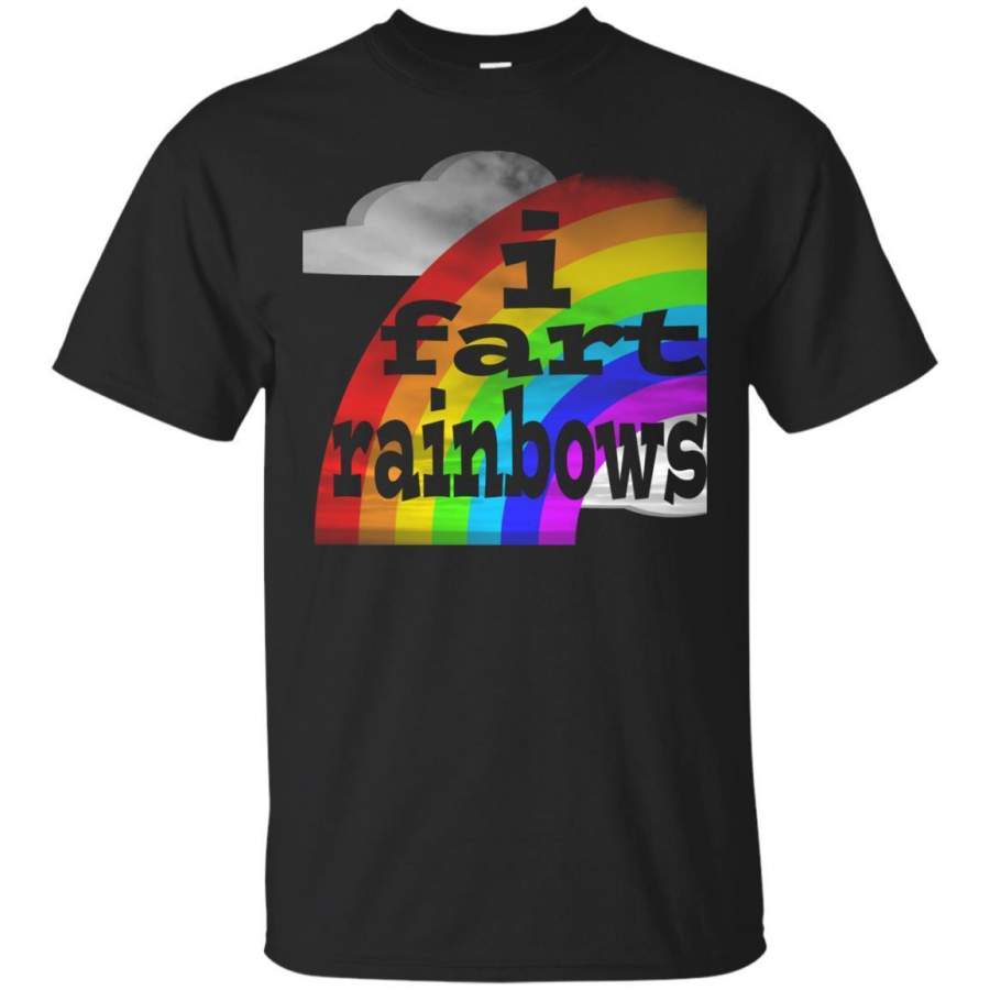 AGR I Fart Rainbows Funny Distressed Cloud Tshirt Jaq T-shirt