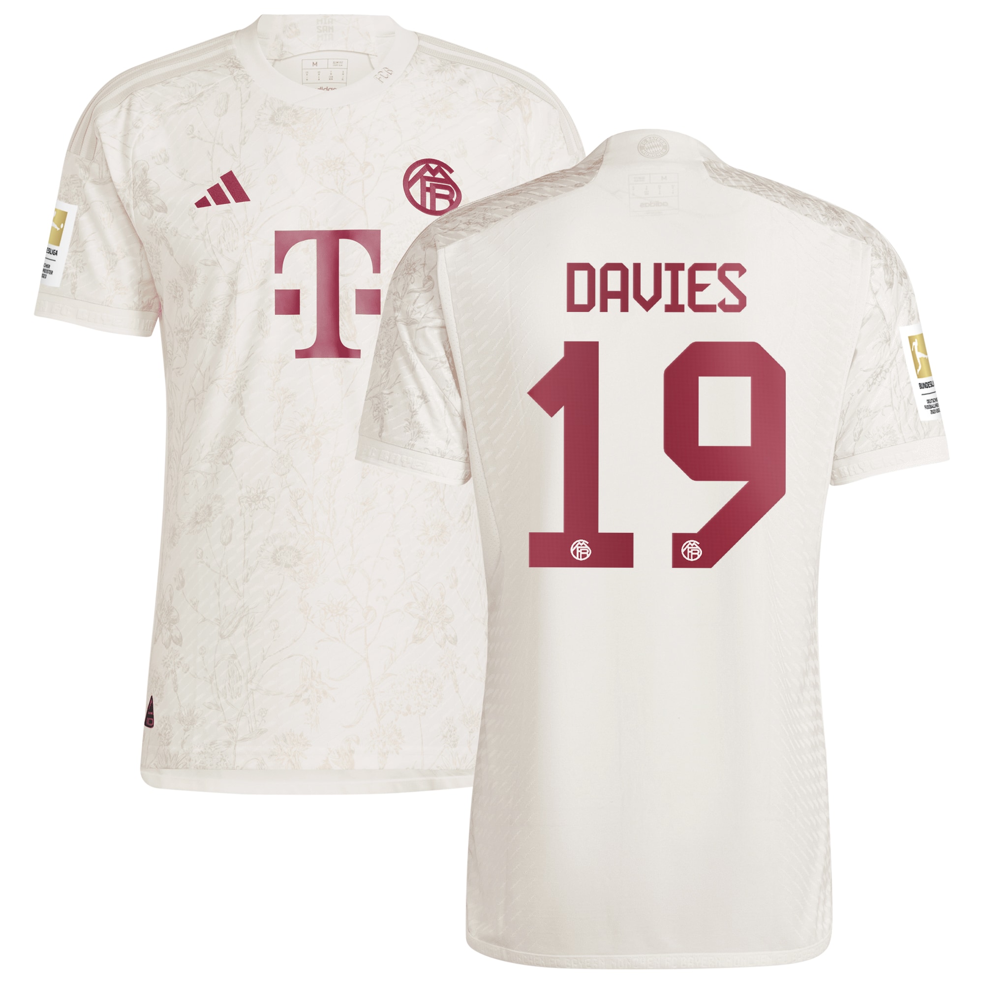 Alphonso Davies Bayern Munich 2023/24 Third Authentic Jersey – White