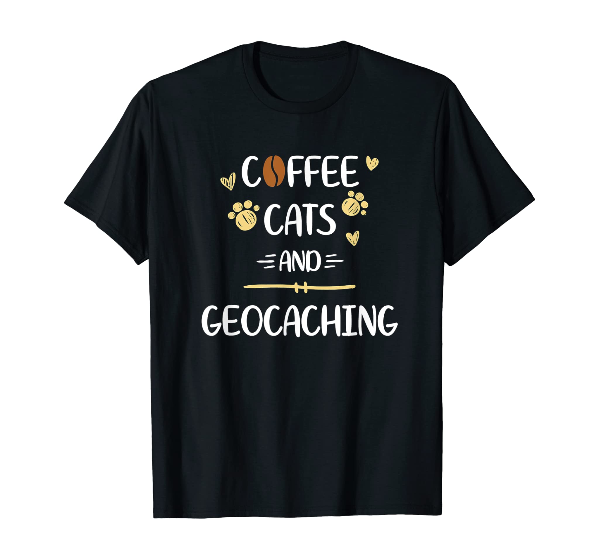 Coffee Cats and Geocaching Tshirt | Outside Geocache Gift