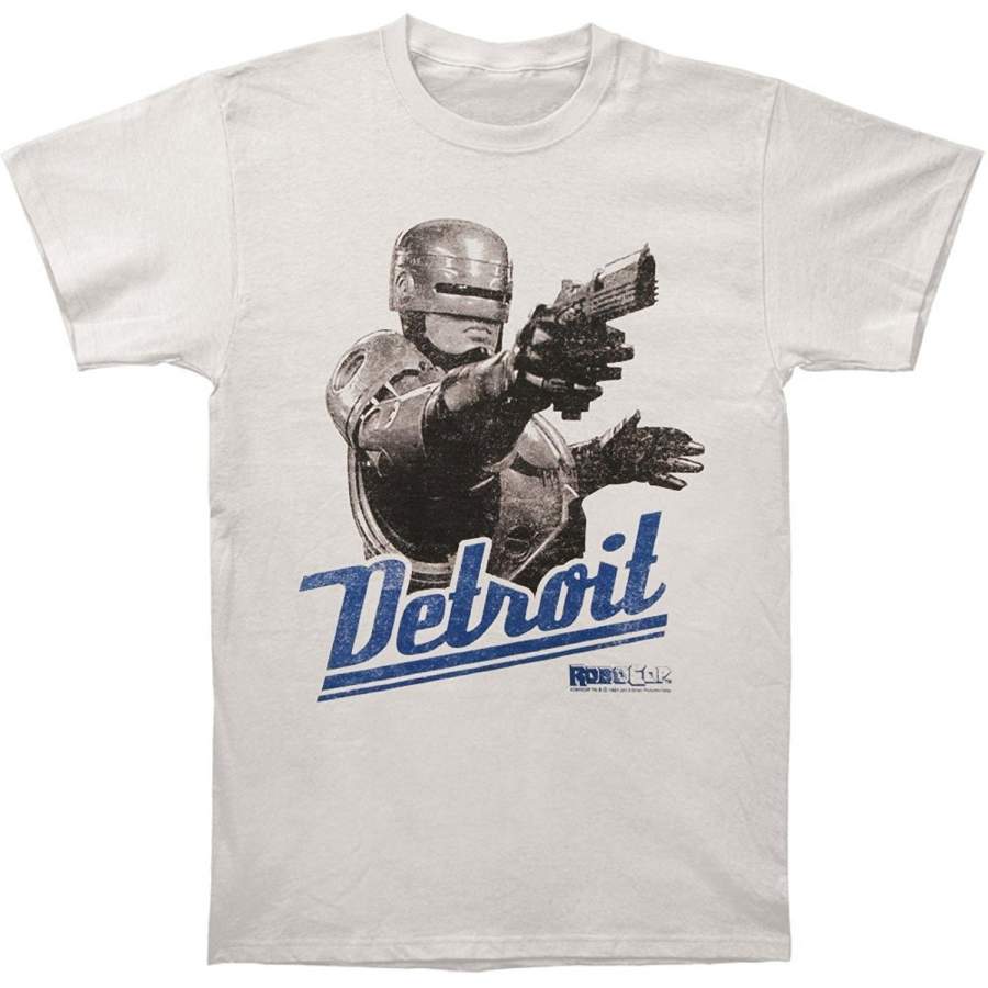 RoboCop Detroit Adult Silver T-Shirt