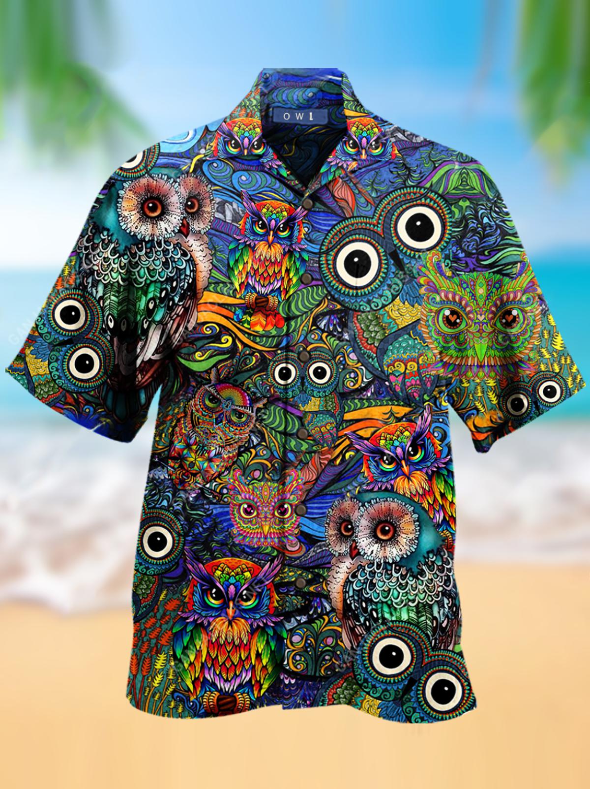 Owl Hawaii Shirt For Men Women Ha101767