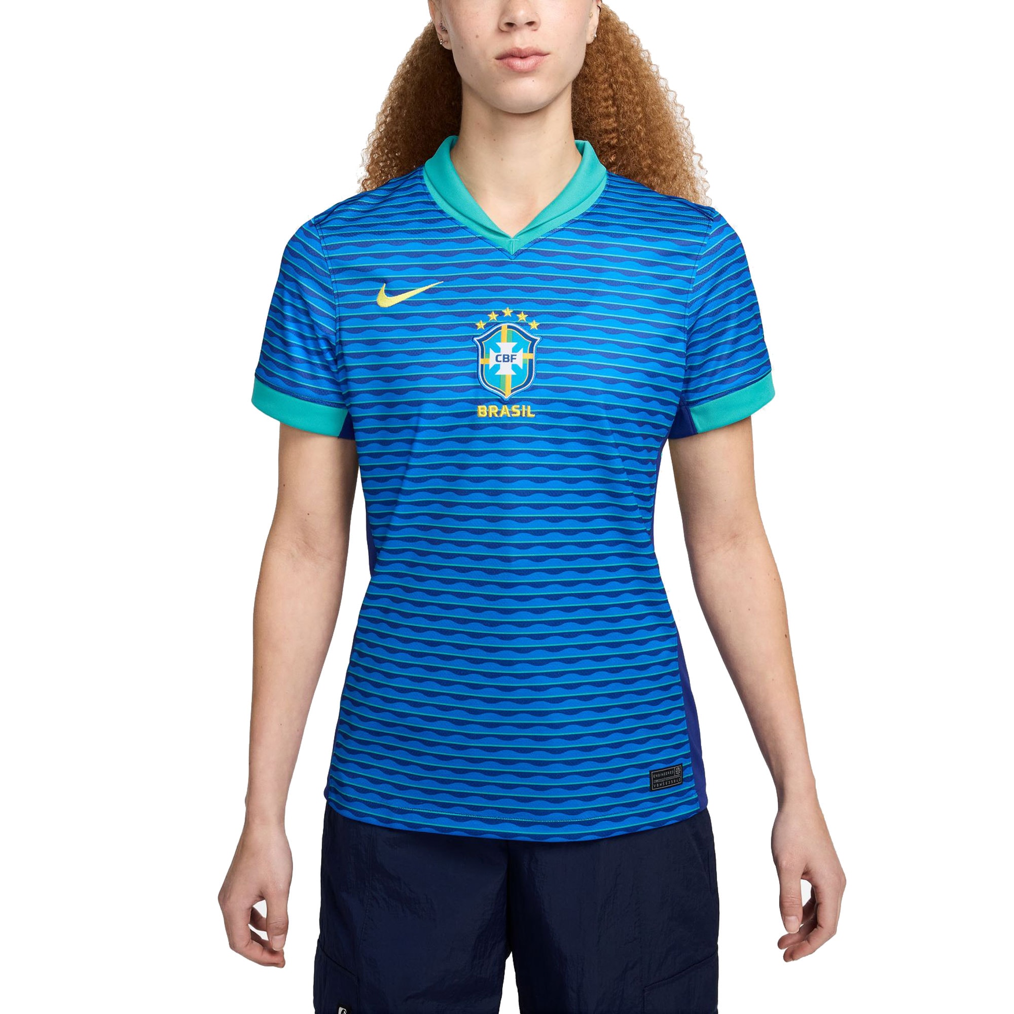 Brazil National Team Women's 2024 Away Stadium Replica Jersey  Blue