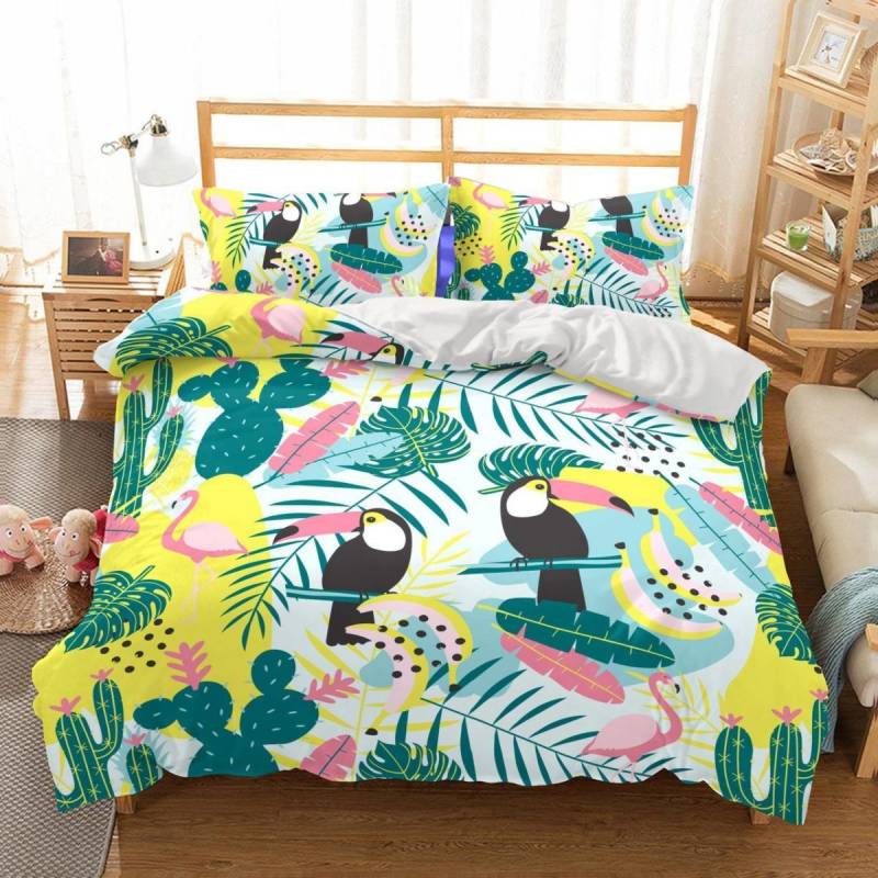 3D Animal Flamingo Bedroom Blanket Mats Quilt 3D Customize Bedding Set Duvet Cover Set Bedroom Set Bedlinen