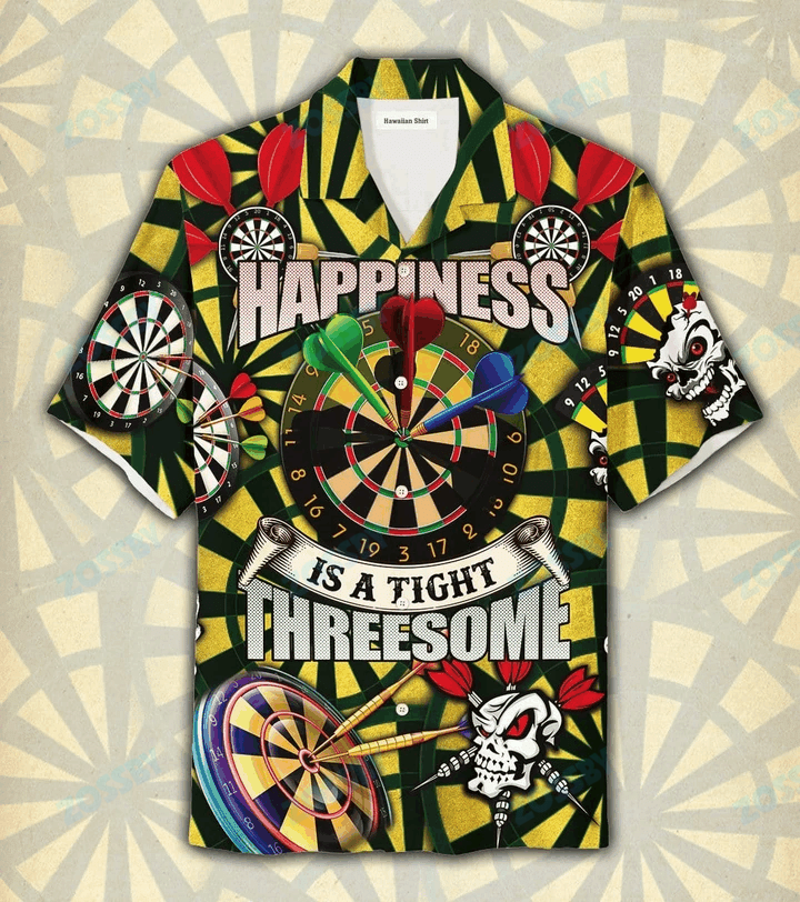 Happiness Is Tight Threesome Darts Hawaii Shirts Ha16782