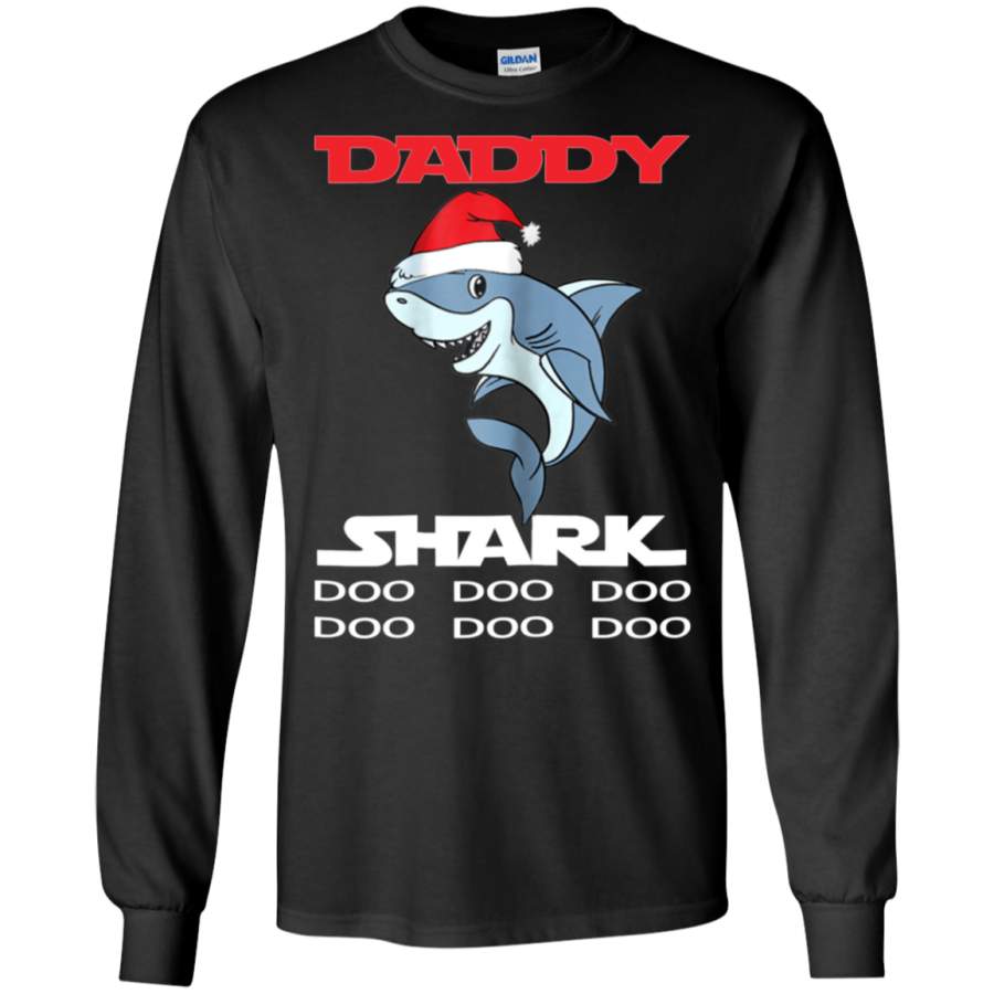 AGR Daddy Shark Doo Doo Christmas Long T-shirt