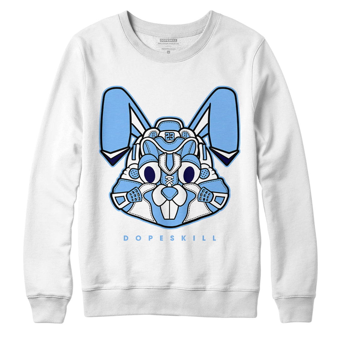 Jordan 6 Unc Dopeskill Sweatshirt Sneaker Rabbit Graphic