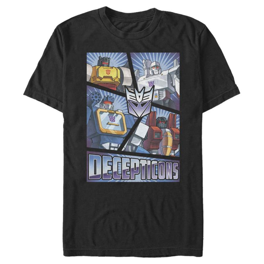 Transformers Men’s Decepticons Character Cut  T-Shirt