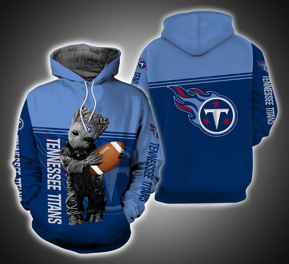 Tennessee Titans Ft. Groot 3D Print Hoodie