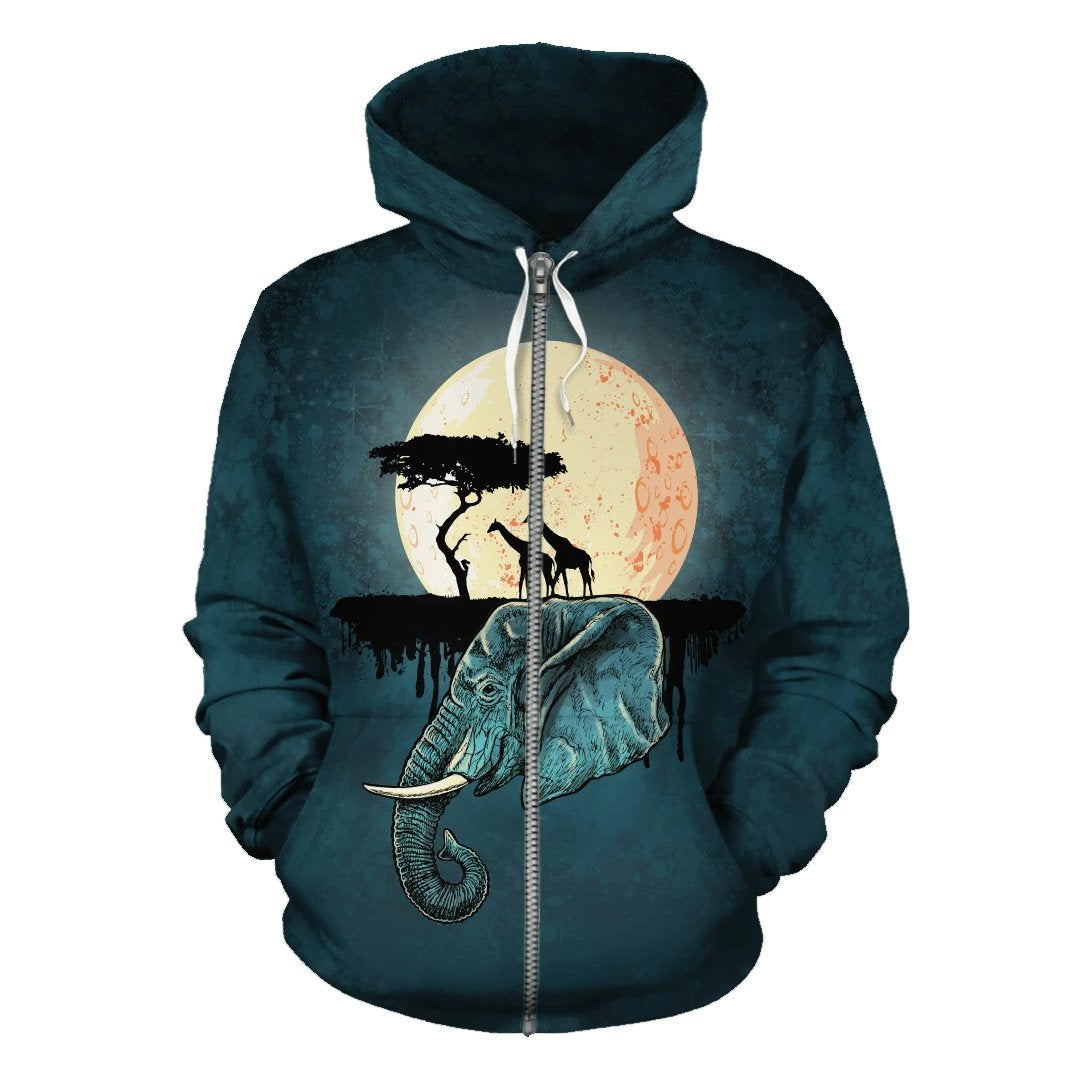 Greek Life Hoodie – Elephant Moon Zip Hoodie