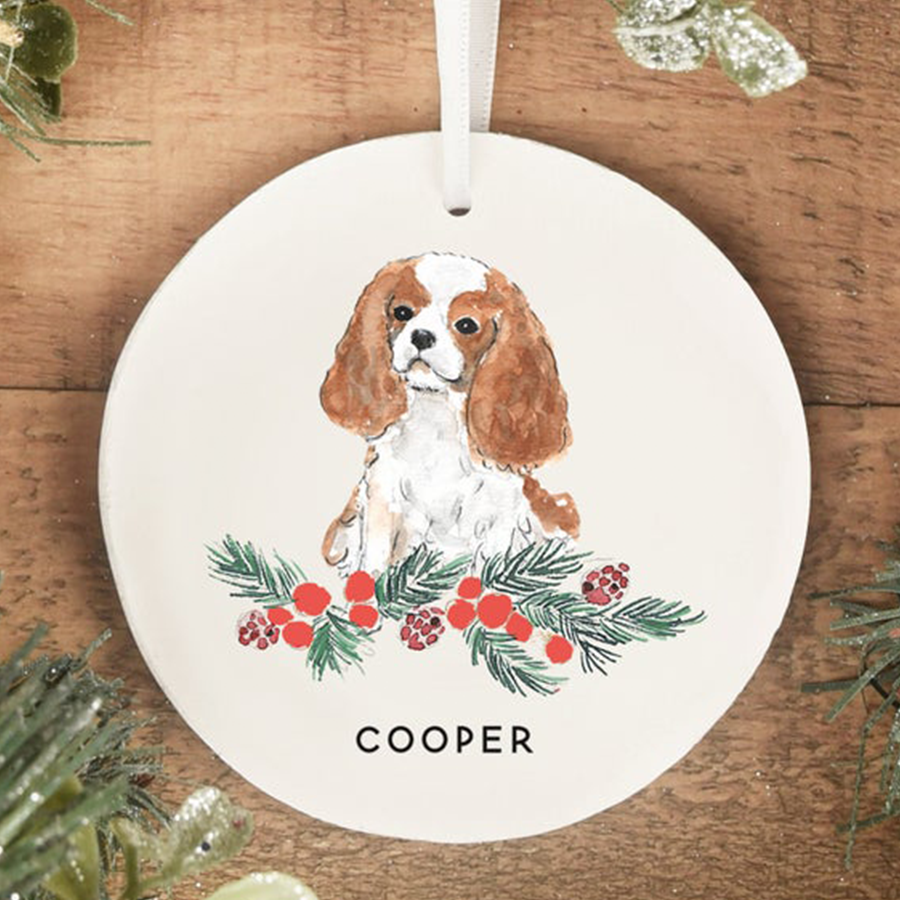 Cavalier King Charles Spaniel Christmas Ornament