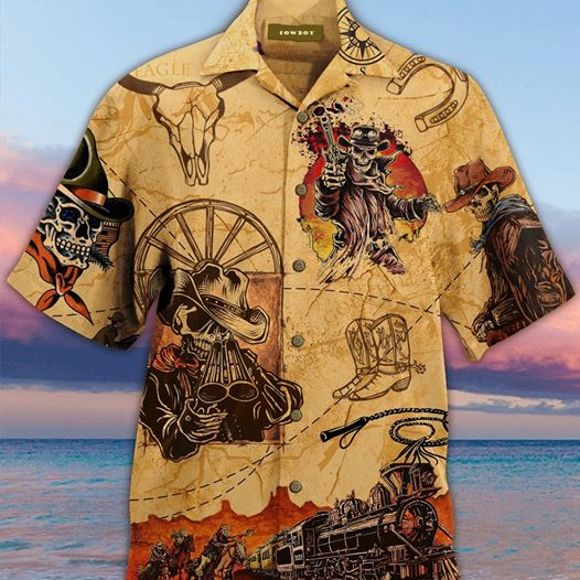 Cowboy Hawaii Shirt For Men And Women Ha25958