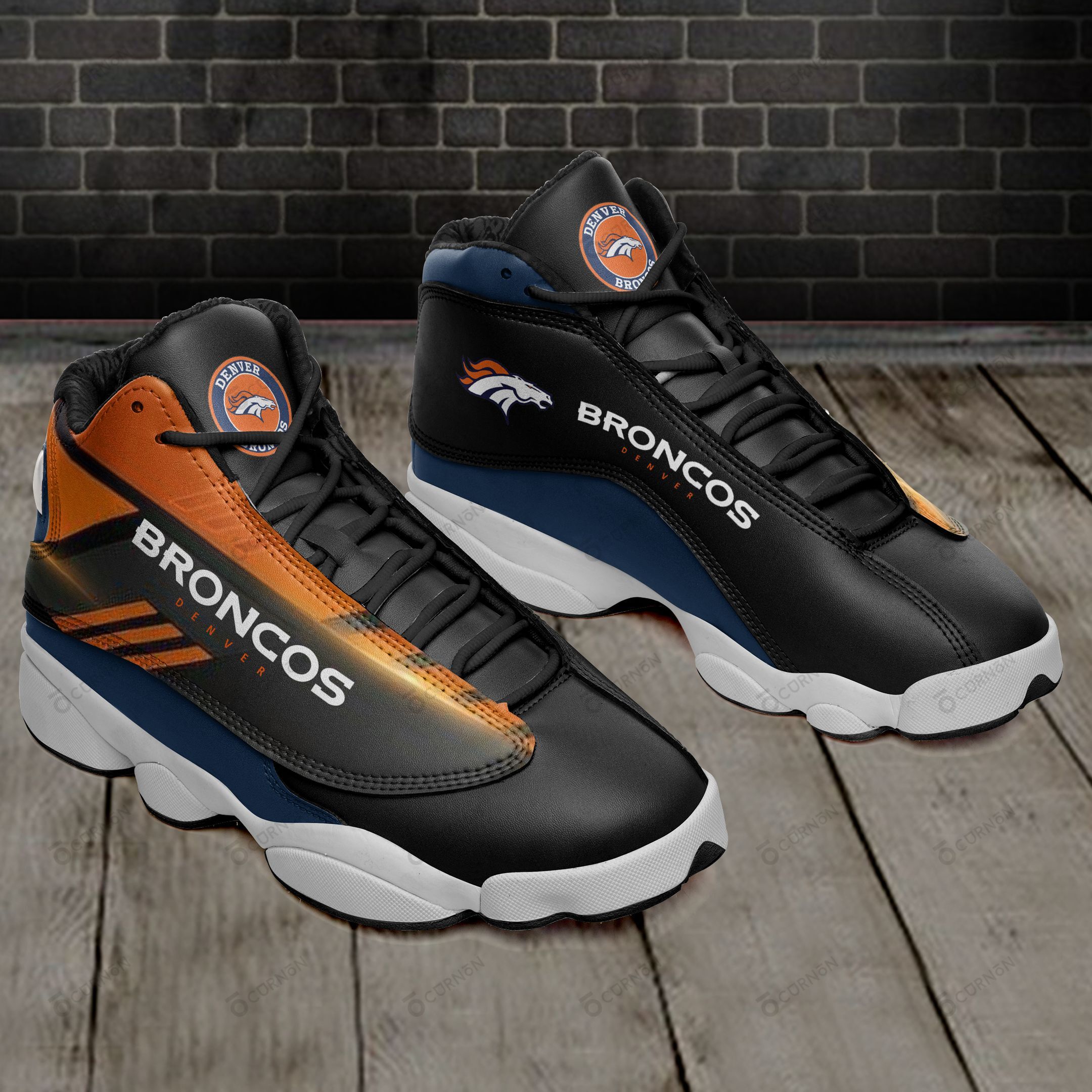 Denver Broncos Air JD13 Sneakers 422