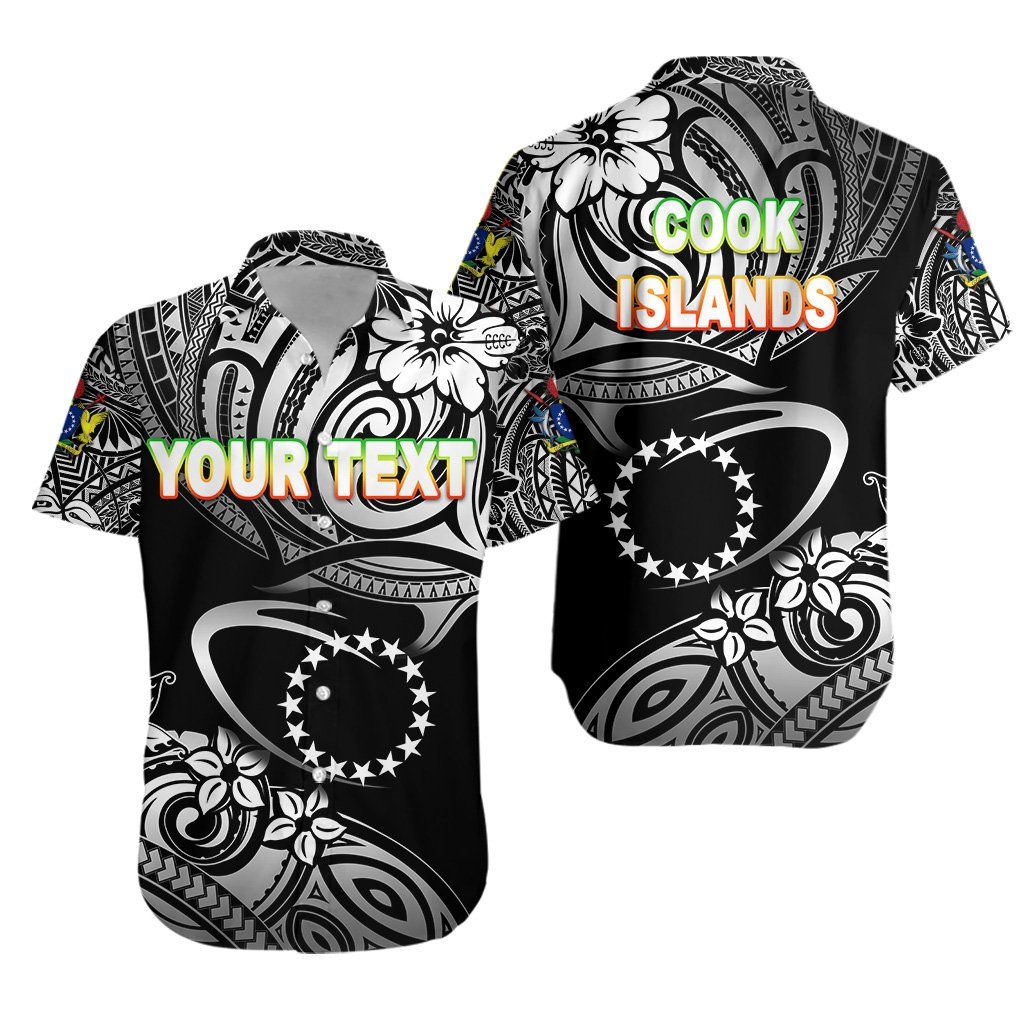 Cook Islands Rugby Hawaii Shirt Unique Vibes Black Ha51407