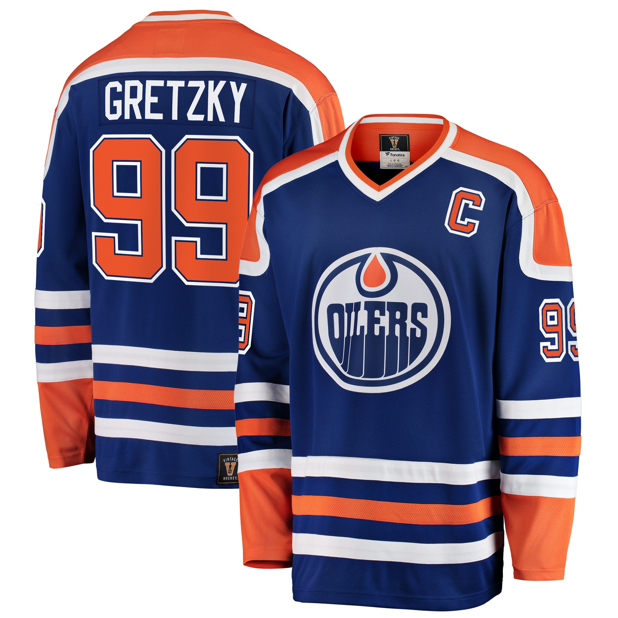 Wayne Gretzky Edmonton Oilers Branded Premier Breakaway Retired Player Jersey – Blue