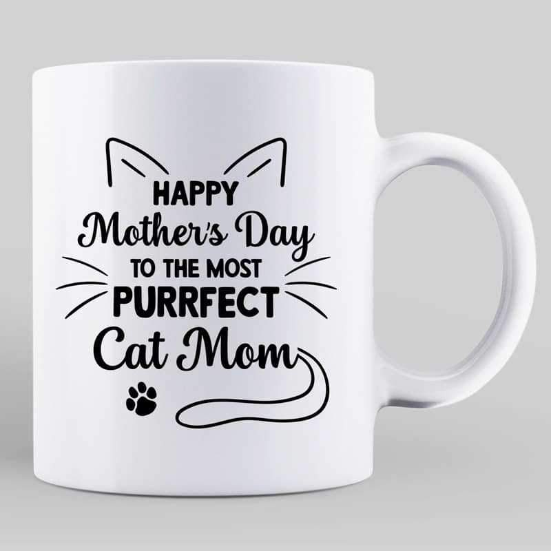 Happy Mother‘s Day Purrfect Cat Mom Personalized Mug