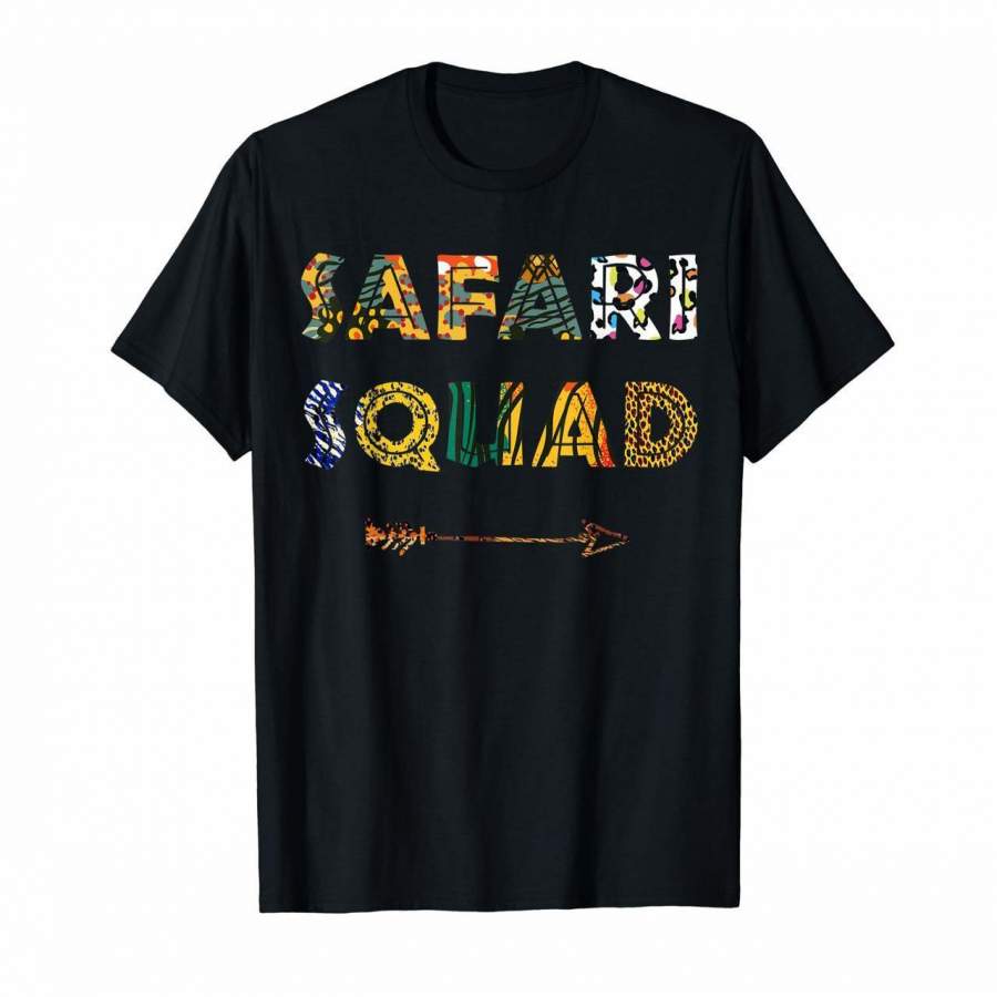 Safari Squad African Family Vacation Summer Vacay Trip Zebra T-Shirt