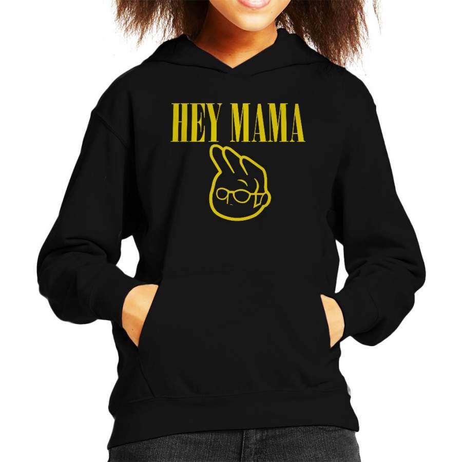 Nirvana Johnny Bravo Mix Kid’s Hooded Sweatshirt