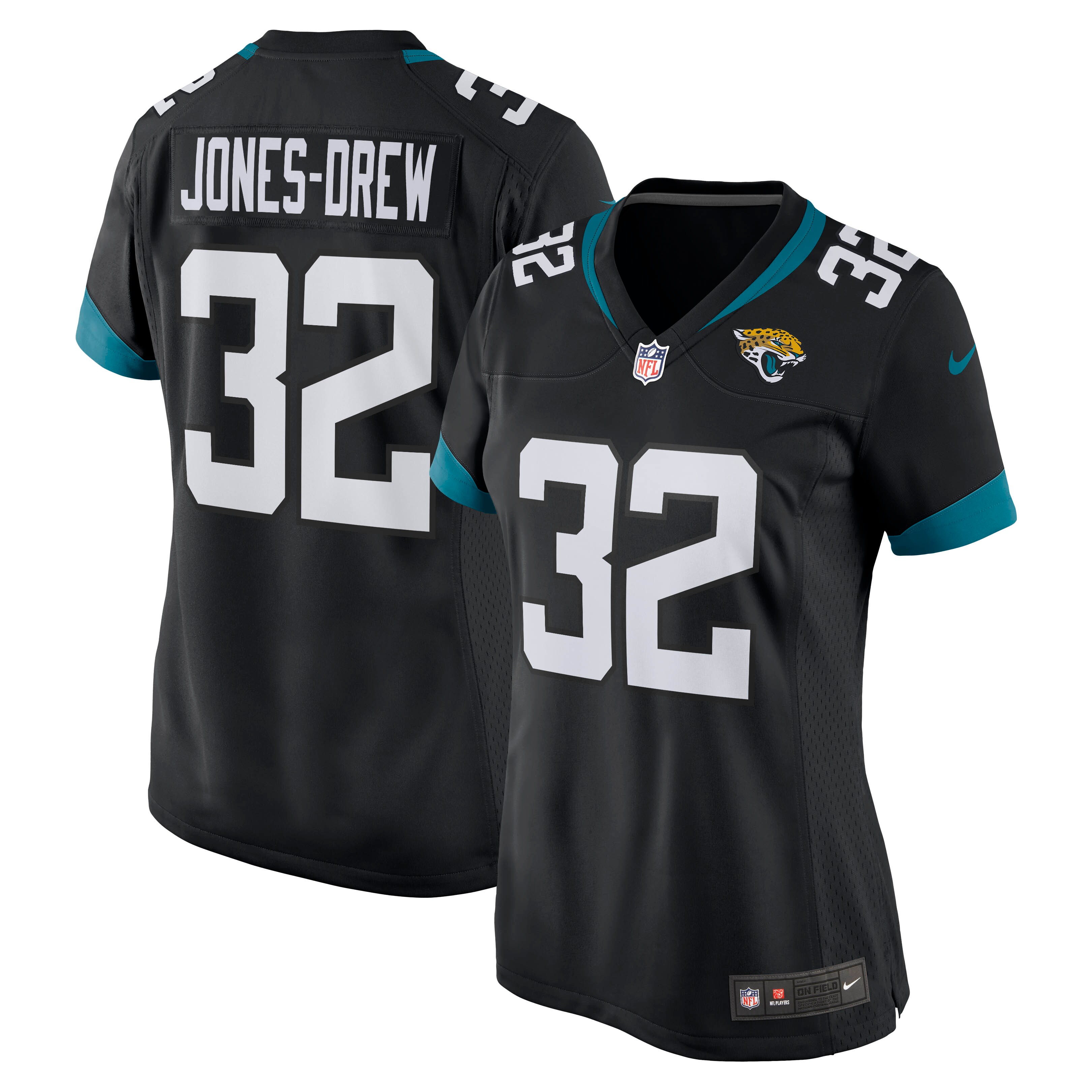 Women’s Jacksonville Jaguars Maurice Jones-Drew Black Game Retired Player Jersey