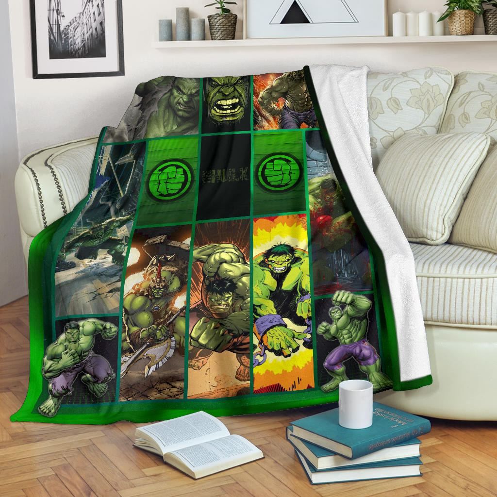 Angry Hulk The Incredible Hulk Fleece Blanket Movie Home Decor Custom For Fans Nt042204