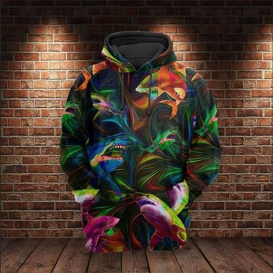 Shark Fantasy Ocean 3D All Over Printed Shirt Hoodie Va95