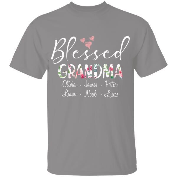 Blessed Grandma Personalized T-shirt Special Gift For Mother Mom Grandma