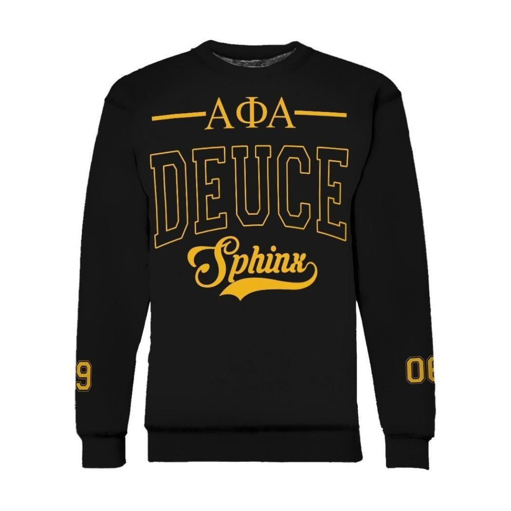 Fraternity Sweatshirt – Alpha Phi Alpha Deuce Sphinx Sweatshirt